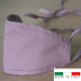 Mascherina in cotone lavabile Porta-Filtro Rosa TG: XS