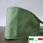 Mascherina in cotone lavabile Porta-Filtro Verde Chiaro TG:L