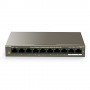 ipcom PoE Switch f1110p-8 – 102 W 2 Gigabit Port Desktop Switch with 8 PoE porte (f1110p-8 – 102 W)