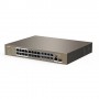 Tenda TEF1126P-24-250W Fast Ethernet (10/100) Grigio 1U Supporto Power Over Ethernet (Poe)